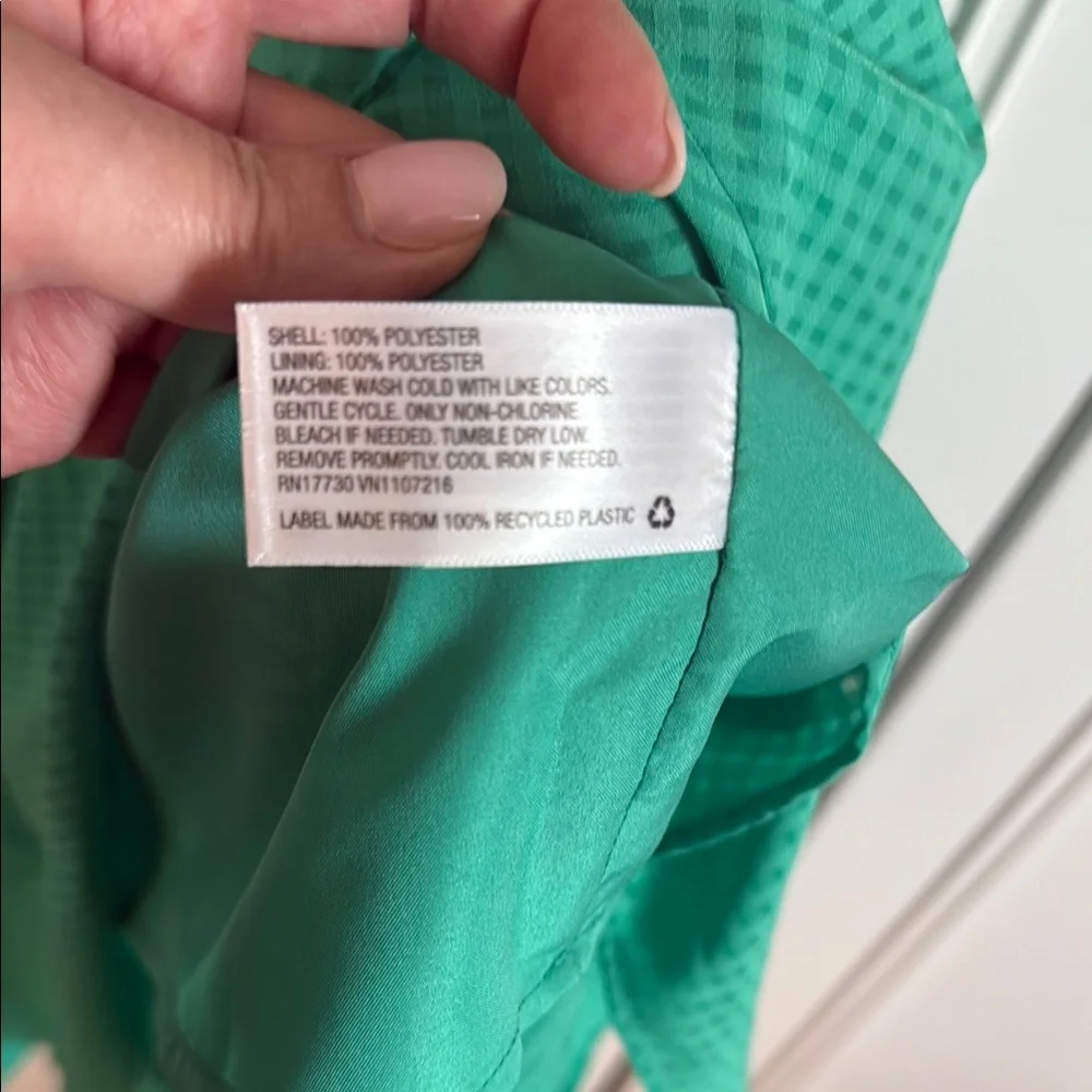 Green Ruffle Wrap Dress - Picture 4 of 4